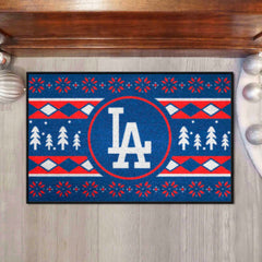 Los Angeles Dodgers Holiday Sweater Starter Mat Accent Rug - 19in. x 30in.