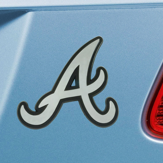 Atlanta Braves 3D Chrome Metal Emblem - Atlanta Braves