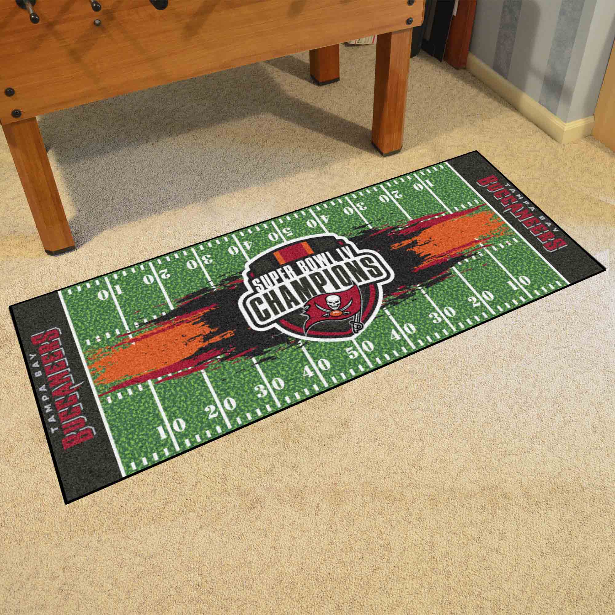 Tampa Bay Buccaneers Field Runner Mat - 30in. x 72in., 2021 Super Bowl LV Champions