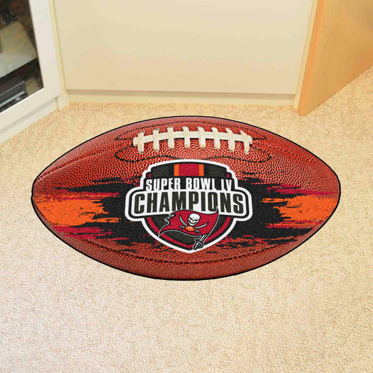 Tampa Bay Buccaneers Football Rug - 20.5in. x 32.5in., 2021 Super Bowl LV Champions