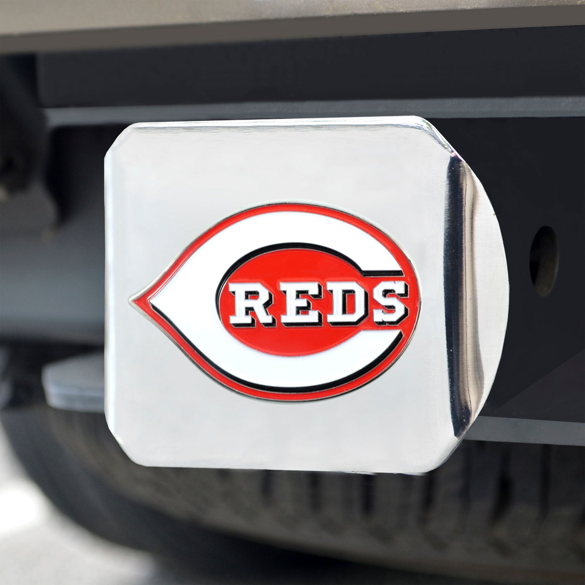 Cincinnati Reds Hitch Cover - 3D Color Emblem - Cincinnati Reds