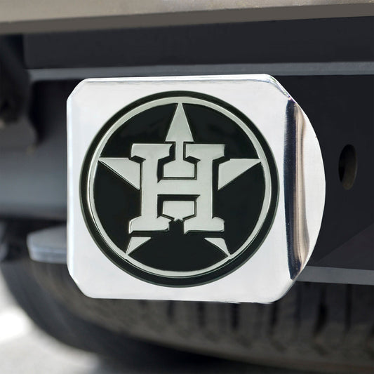 Houston Astros Chrome Metal Hitch Cover with Chrome Metal 3D Emblem - Houston Astros