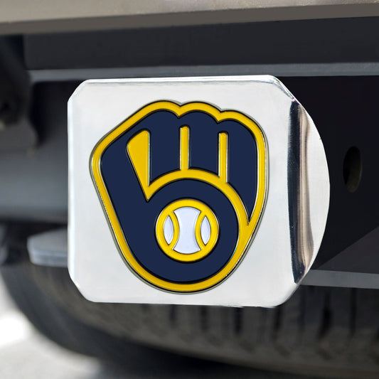 Milwaukee Brewers Hitch Cover - 3D Color Emblem - Milwaukee Brewers