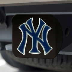 New York Yankees Black Metal Hitch Cover - 3D Color Emblem - New York Yankees