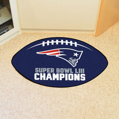 New England Patriots Football Rug - 20.5in. x 32.5in., 2019 Super Bowl LIII Champions 