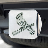 St. Louis Cardinals Chrome Metal Hitch Cover with Chrome Metal 3D Emblem