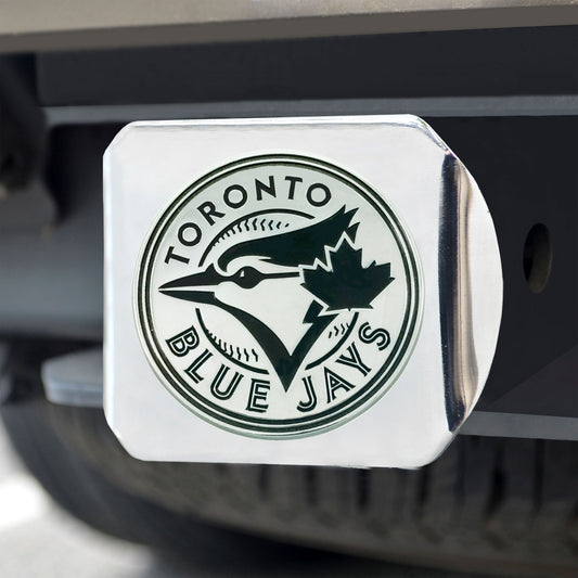 Toronto Blue Jays Chrome Metal Hitch Cover with Chrome Metal 3D Emblem