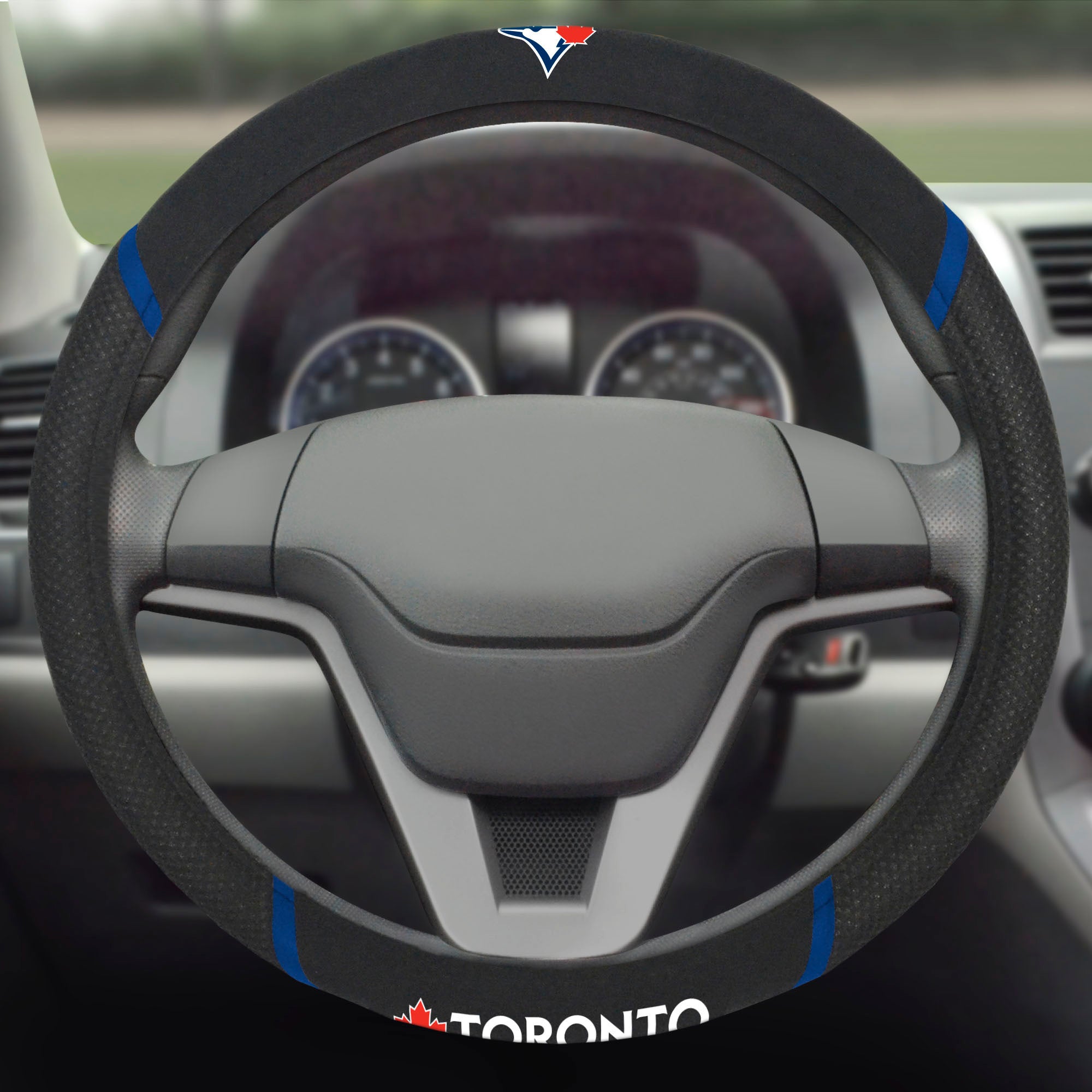 Toronto Blue Jays Embroidered Steering Wheel Cover