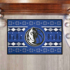 Dallas Mavericks Holiday Sweater Starter Mat Accent Rug - 19in. x 30in. - Dallas Mavericks