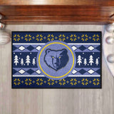 Memphis Grizzlies Holiday Sweater Starter Mat Accent Rug - 19in. x 30in.