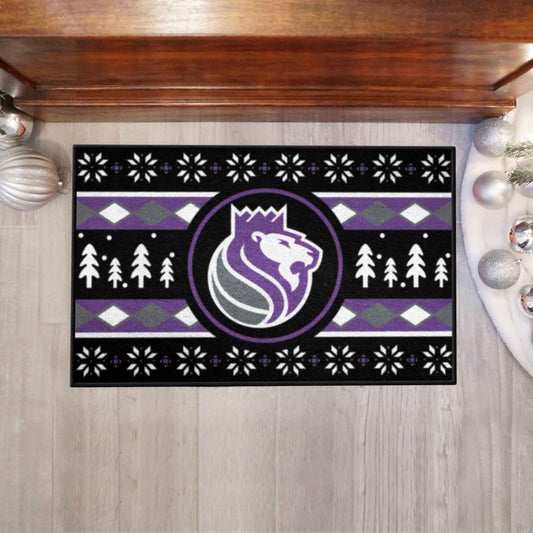 Sacramento Kings Holiday Sweater Starter Mat Accent Rug - 19in. x 30in.