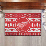 Detroit Red Wings Holiday Sweater Starter Mat Accent Rug - 19in. x 30in.