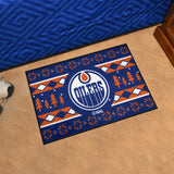 NHL - Edmonton Oilers Holiday Sweater Starter Mat Accent Rug - 19in. x 30in.