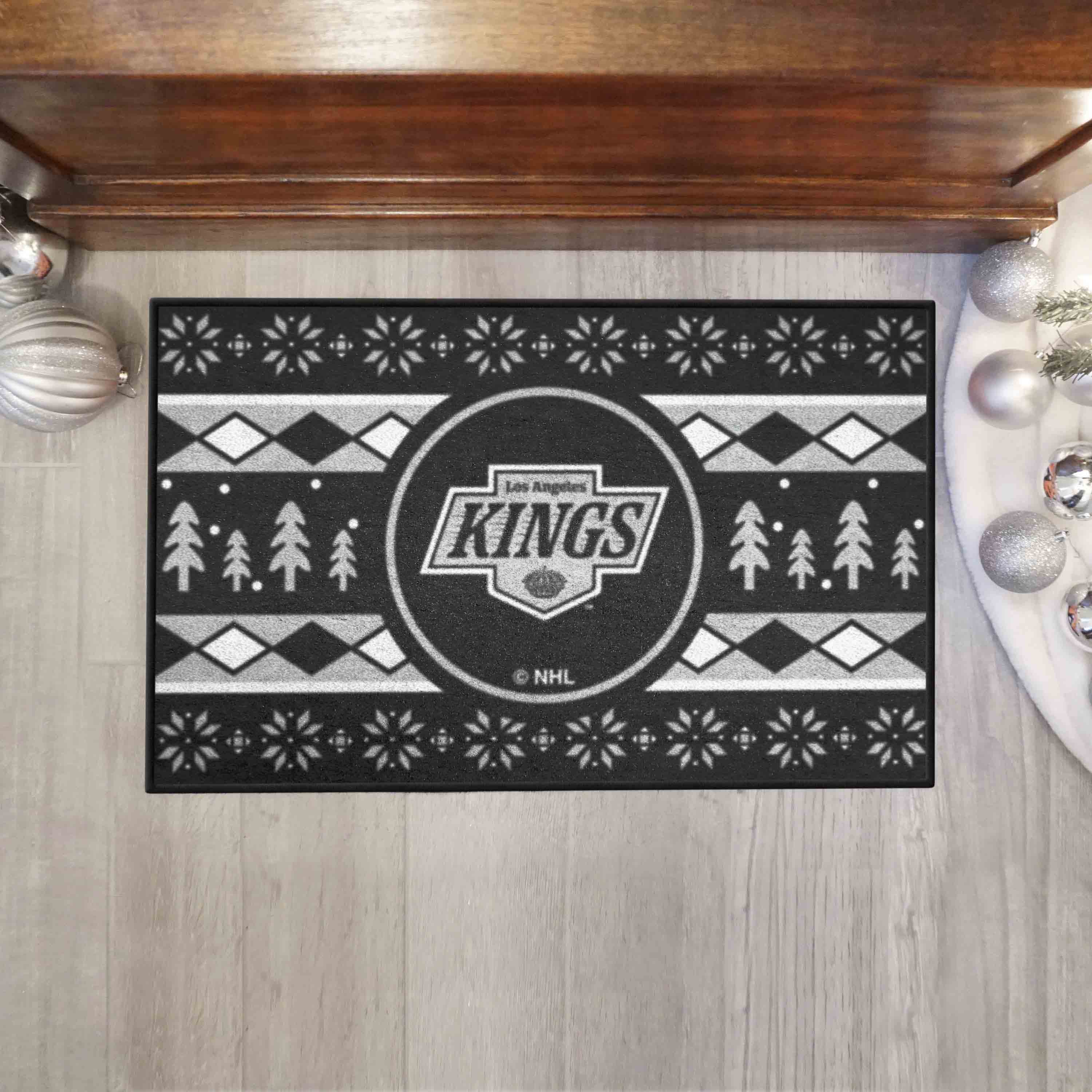 Los Angeles Kings Holiday Sweater Starter Mat Accent Rug - 19in. x 30in.