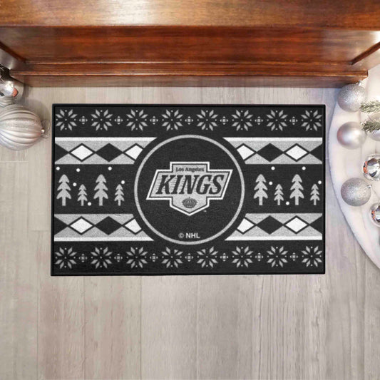 Los Angeles Kings Holiday Sweater Starter Mat Accent Rug - 19in. x 30in.