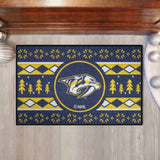 Nashville Predators Holiday Sweater Starter Mat Accent Rug - 19in. x 30in.