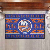 New York Islanders Holiday Sweater Starter Mat Accent Rug - 19in. x 30in.