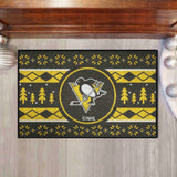 Pittsburgh Penguins Holiday Sweater Starter Mat Accent Rug - 19in. x 30in.