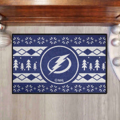 Tampa Bay Lightning Holiday Sweater Starter Mat Accent Rug - 19in. x 30in. - Tampa Bay Lightning