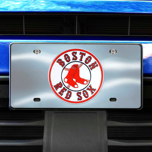 Boston Red Sox 3D Stainless Steel License Plate