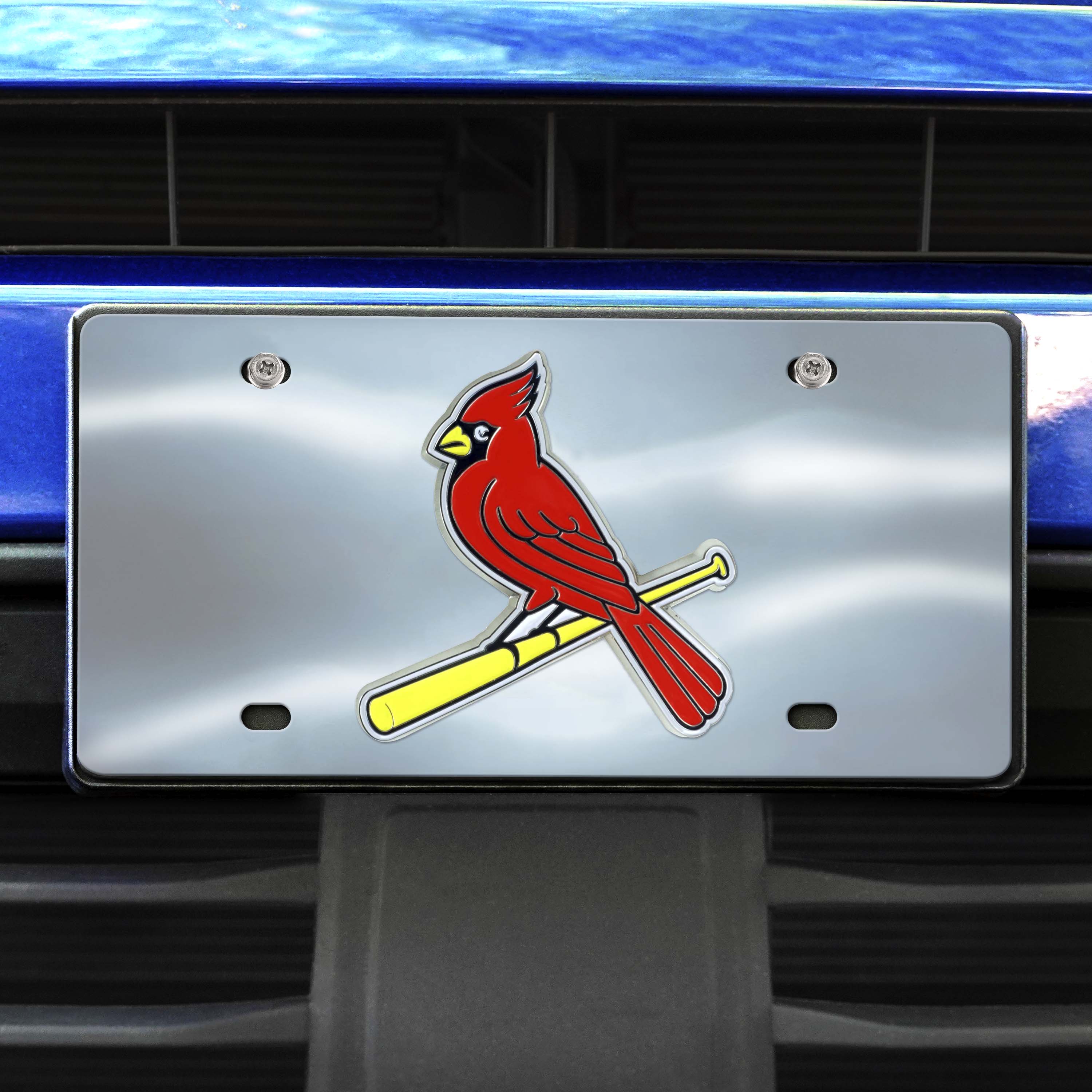 St. Louis Cardinals 3D Stainless Steel License Plate