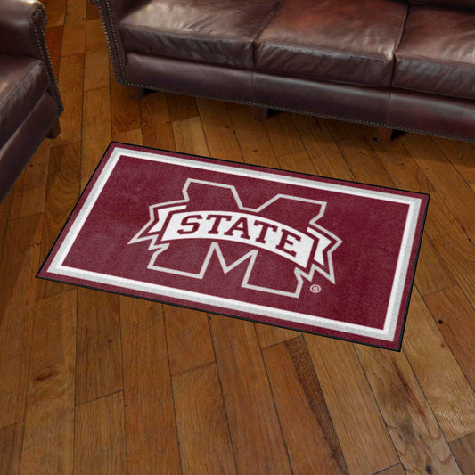 Mississippi State Bulldogs 3ft. x 5ft. Plush Area Rug