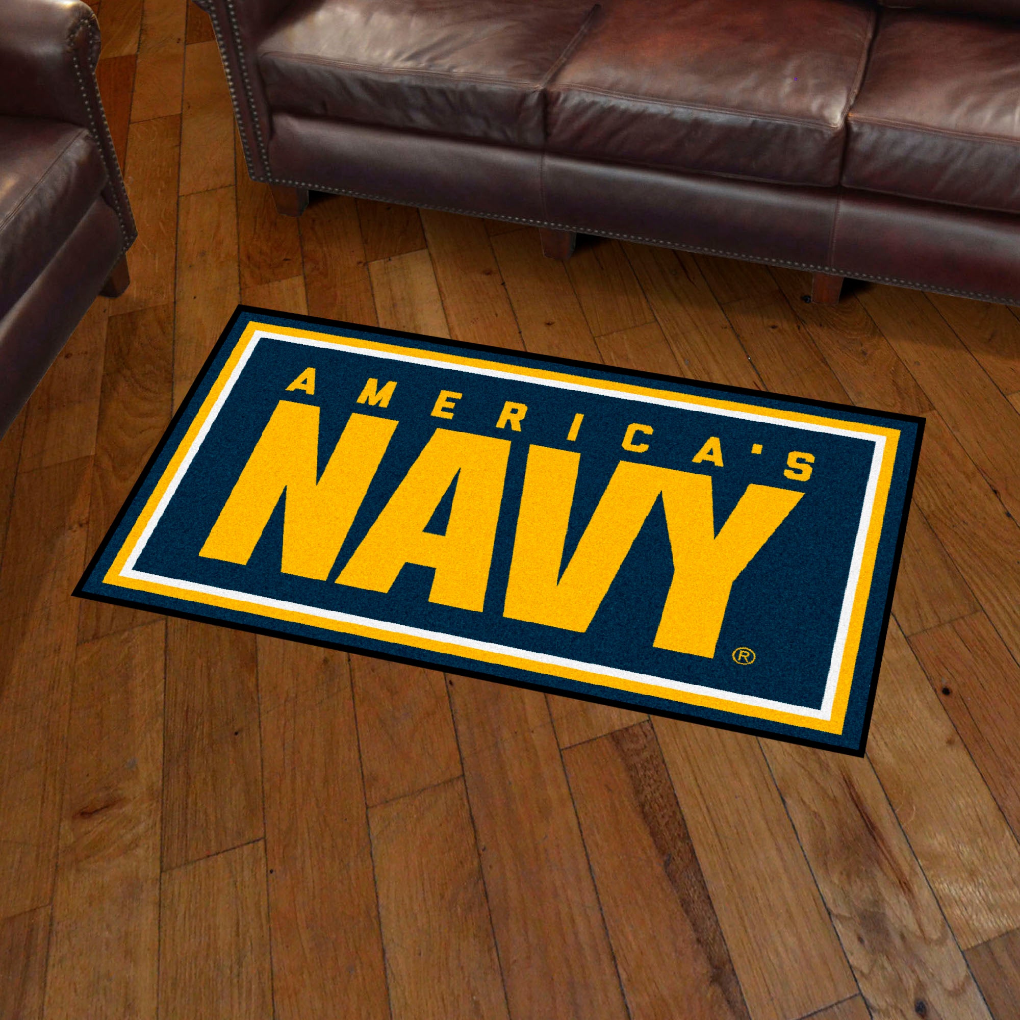 U.S. Navy 3ft. x 5ft. Plush Area Rug