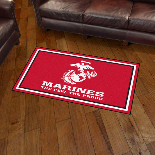 U.S. Marines 3ft. x 5ft. Plush Area Rug