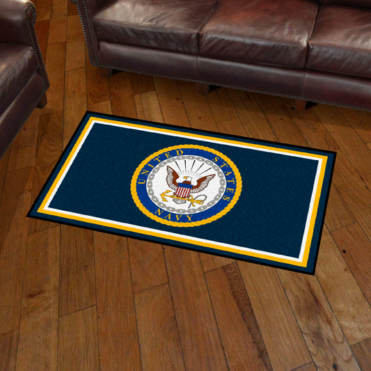 U.S. Navy 3ft. x 5ft. Plush Area Rug