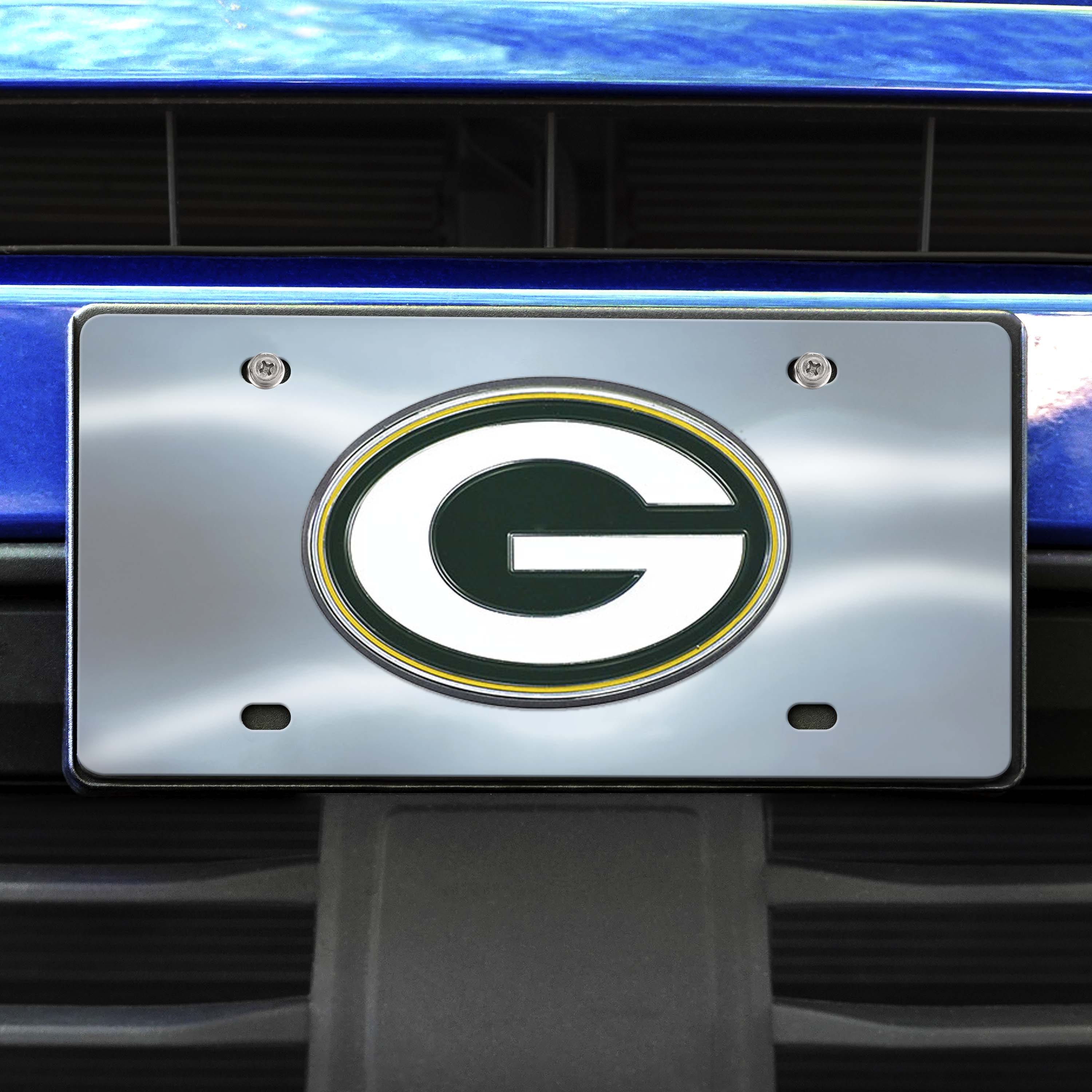 Green Bay Packers 3D Stainless Steel License Plate - Green Bay Packers