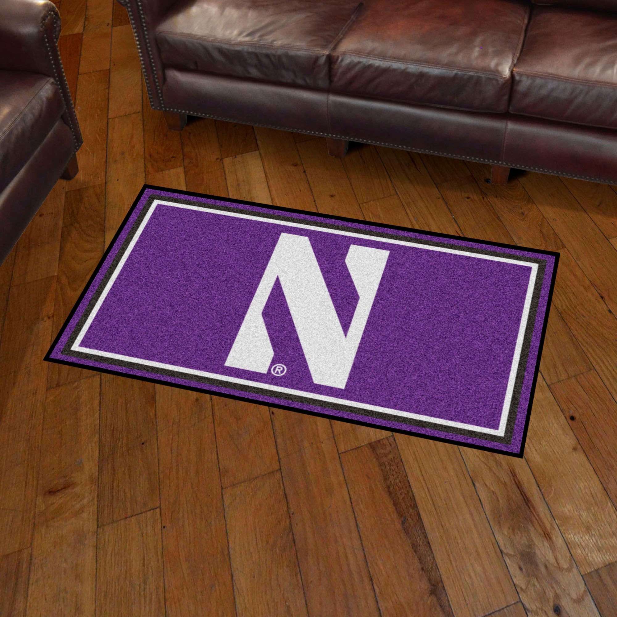 Northwestern Wildcats 3ft. x 5ft. Plush Area Rug