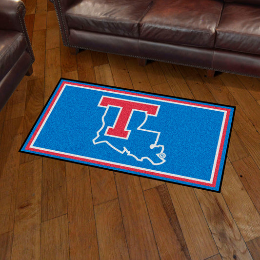 Louisiana Tech Bulldogs 3ft. x 5ft. Plush Area Rug