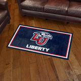 Liberty Flames 3ft. x 5ft. Plush Area Rug