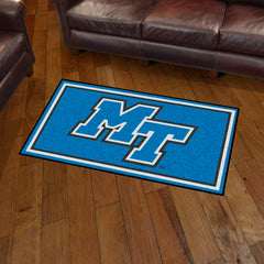 Middle Tennessee Blue Raiders 3ft. x 5ft. Plush Area Rug