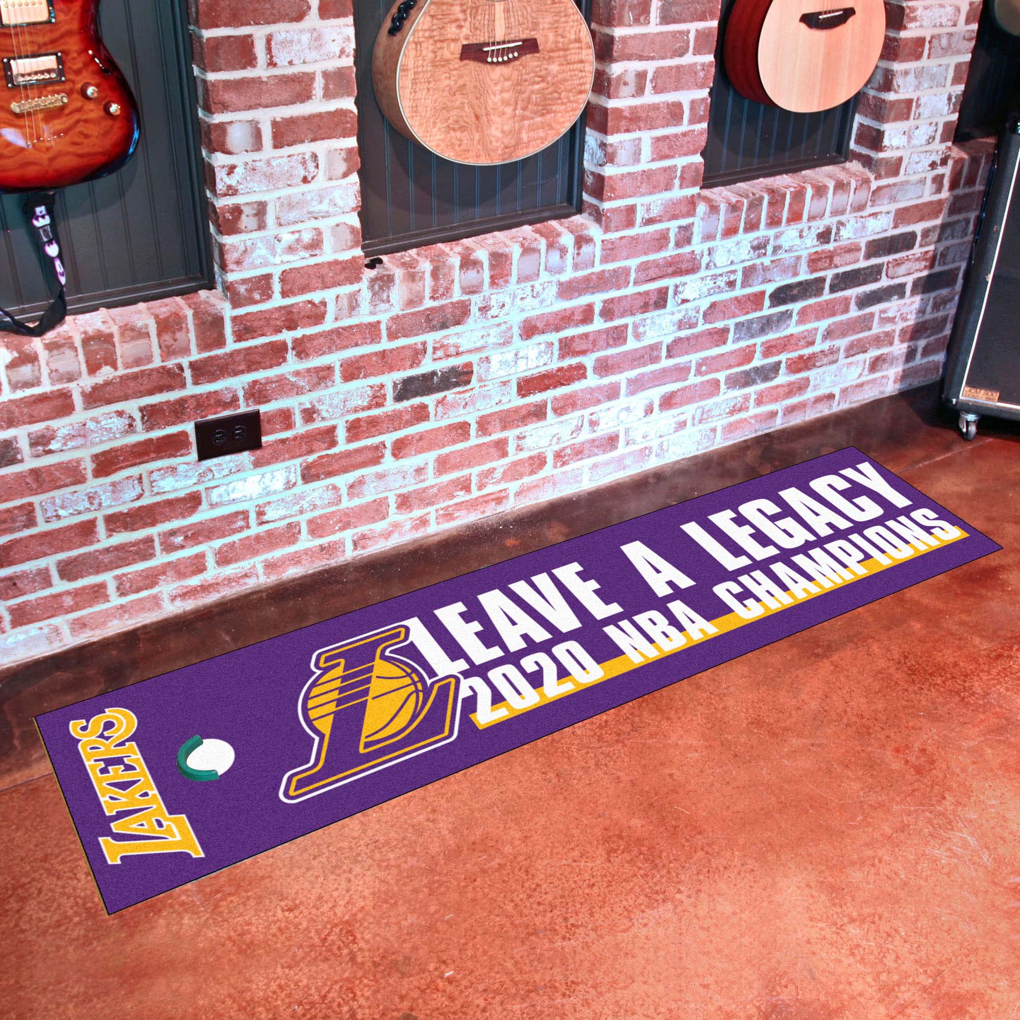 Los Angeles Lakers 2020 NBA Champions Putting Green Mat - 1.5ft. x 6ft.