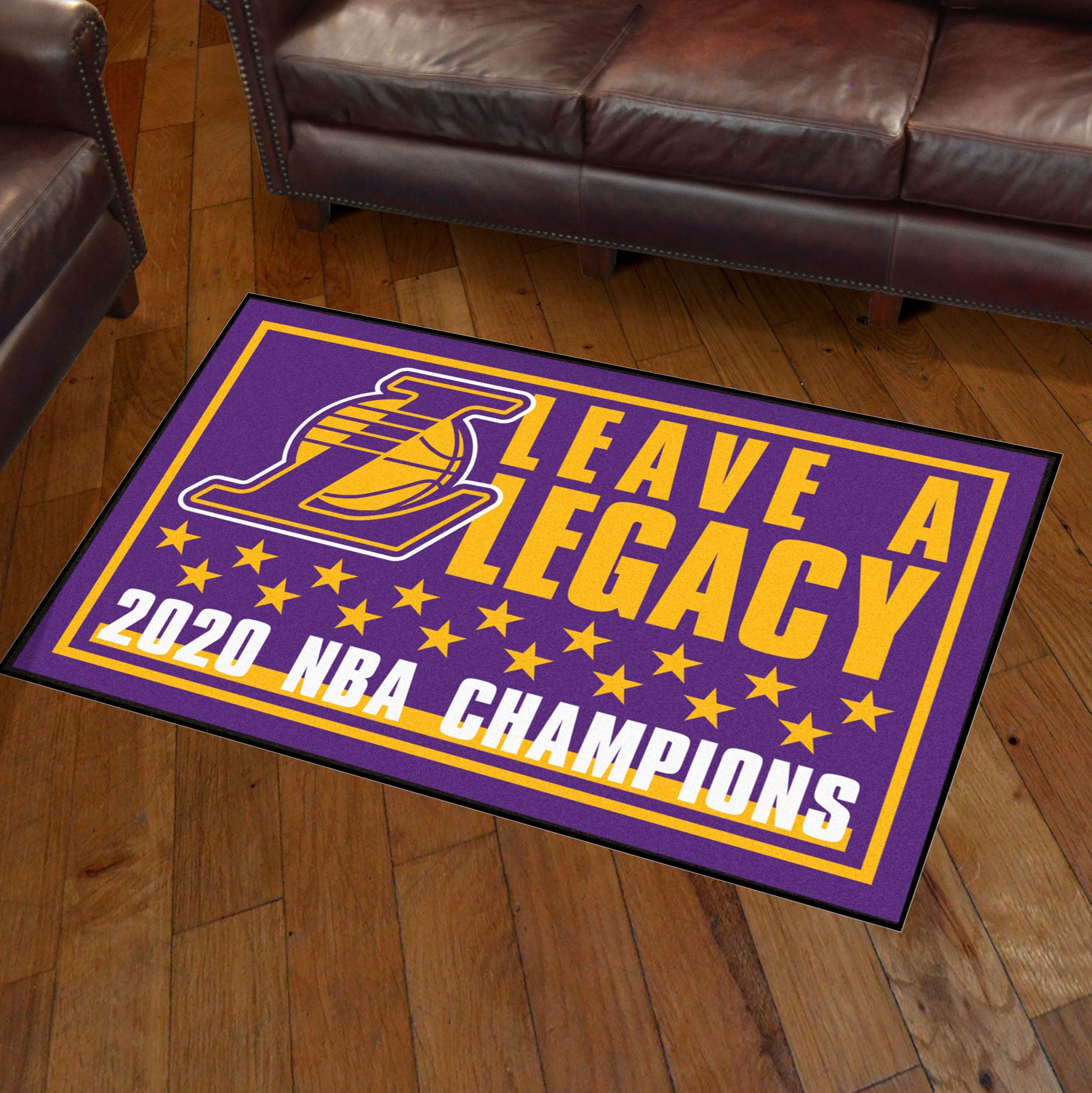 Los Angeles Lakers 2020 NBA Champions 3ft. x 5ft. Plush Area Rug