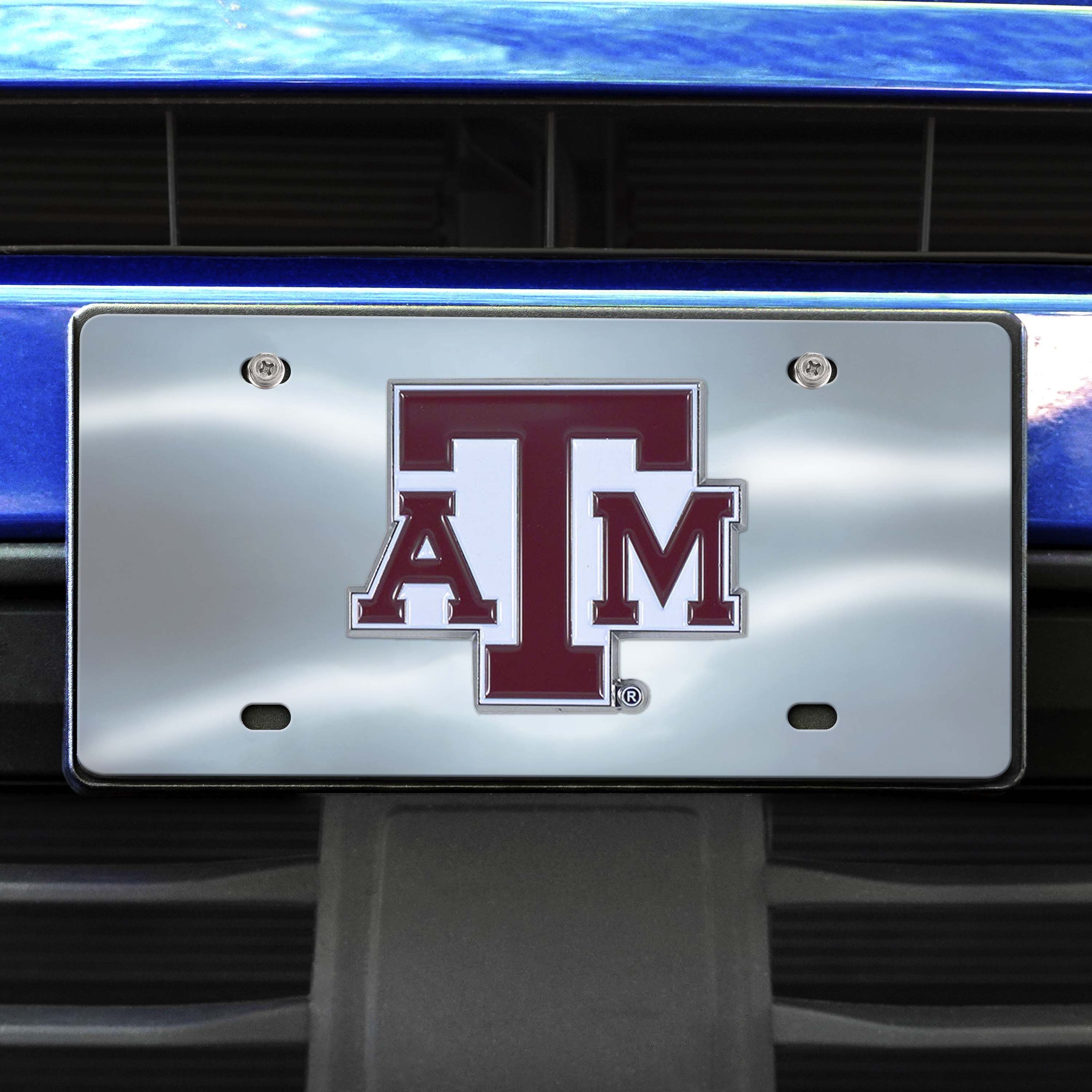 Texas A&M Aggies 3D Stainless Steel License Plate