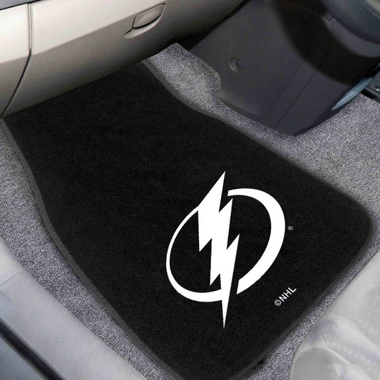 Tampa Bay Lightning Embroidered Car Mat Set - 2 Pieces