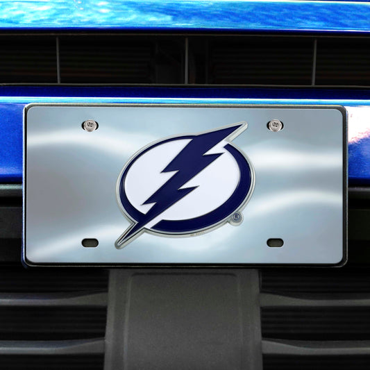 Tampa Bay Lightning 3D Stainless Steel License Plate