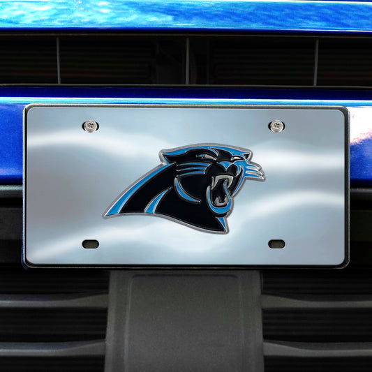 Carolina Panthers 3D Stainless Steel License Plate - Carolina Panthers