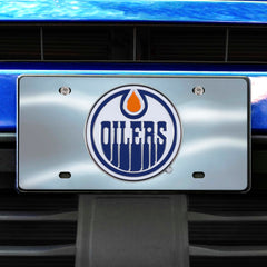 Edmonton Oilers 3D Stainless Steel License Plate