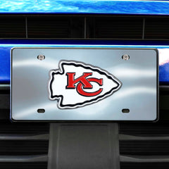 Kansas City Chiefs 3D Stainless Steel License Plate