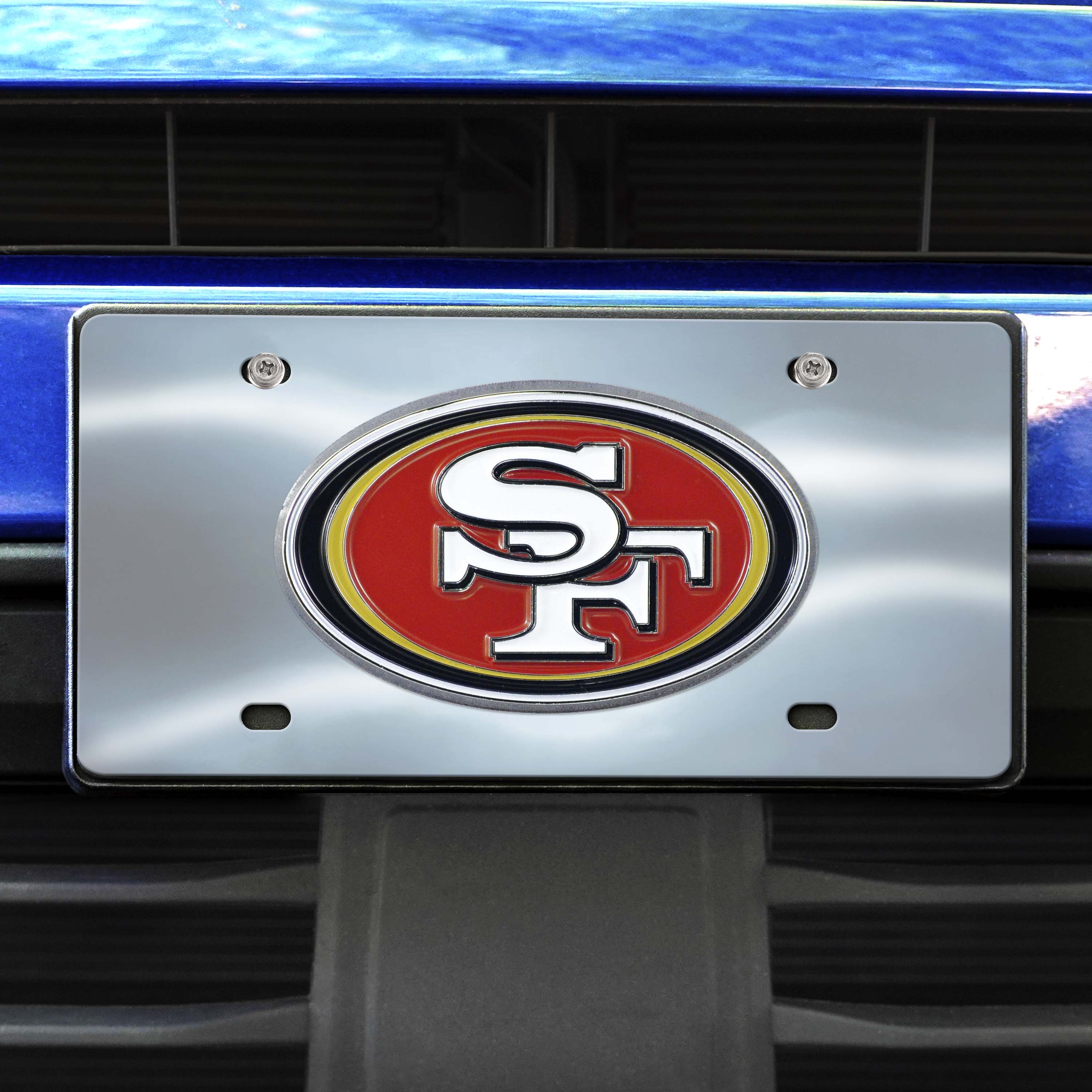 San Francisco 49ers 3D Stainless Steel License Plate