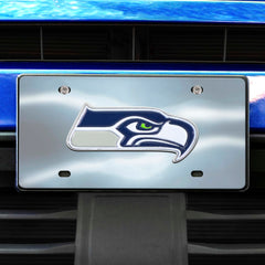 Seattle Seahawks 3D Stainless Steel License Plate