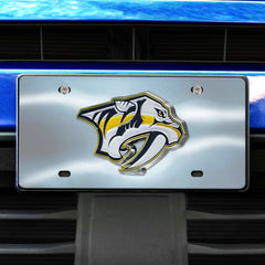 Nashville Predators 3D Stainless Steel License Plate