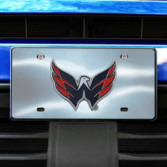 Washington Capitals 3D Stainless Steel License Plate