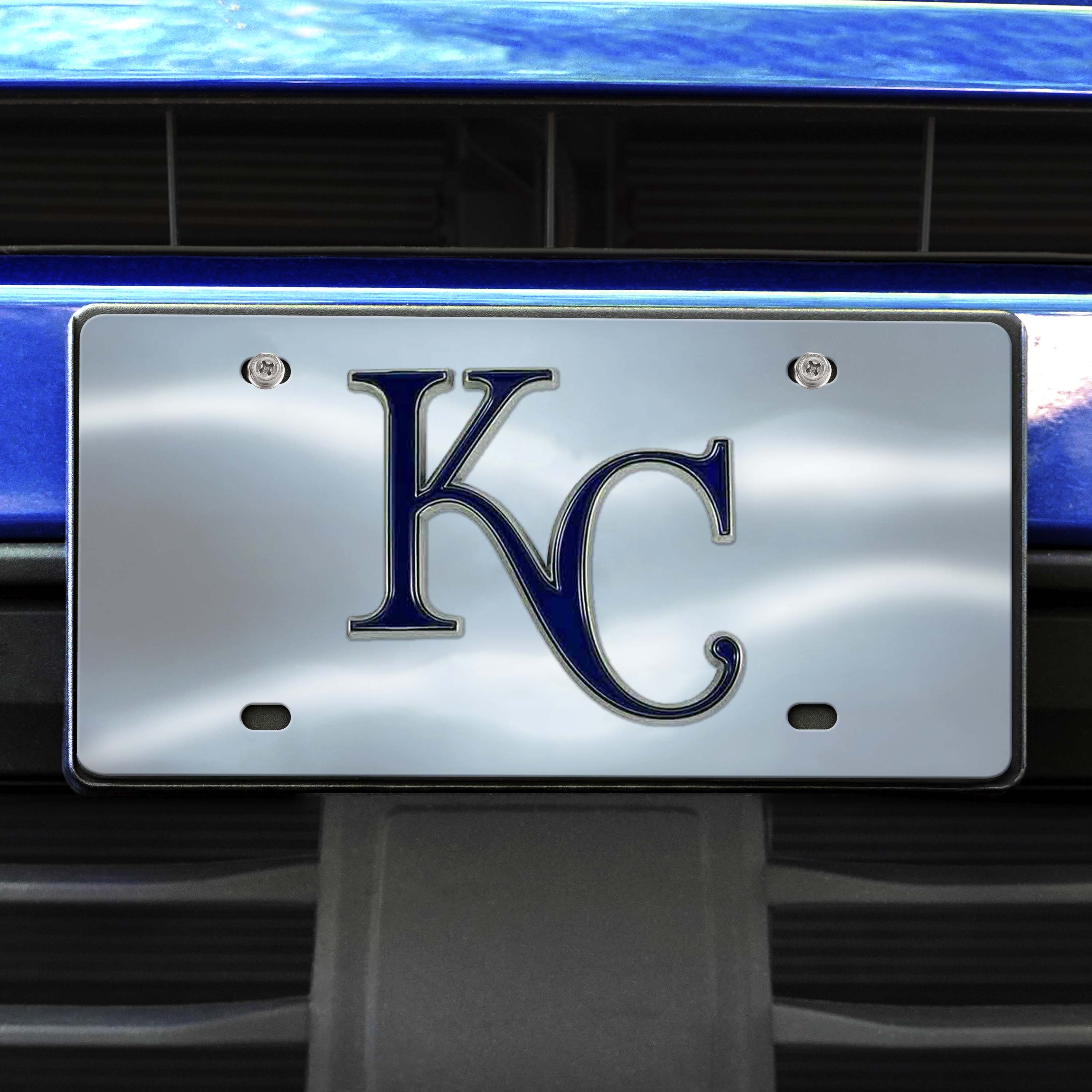 Kansas City Royals 3D Stainless Steel License Plate