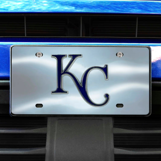 Kansas City Royals 3D Stainless Steel License Plate