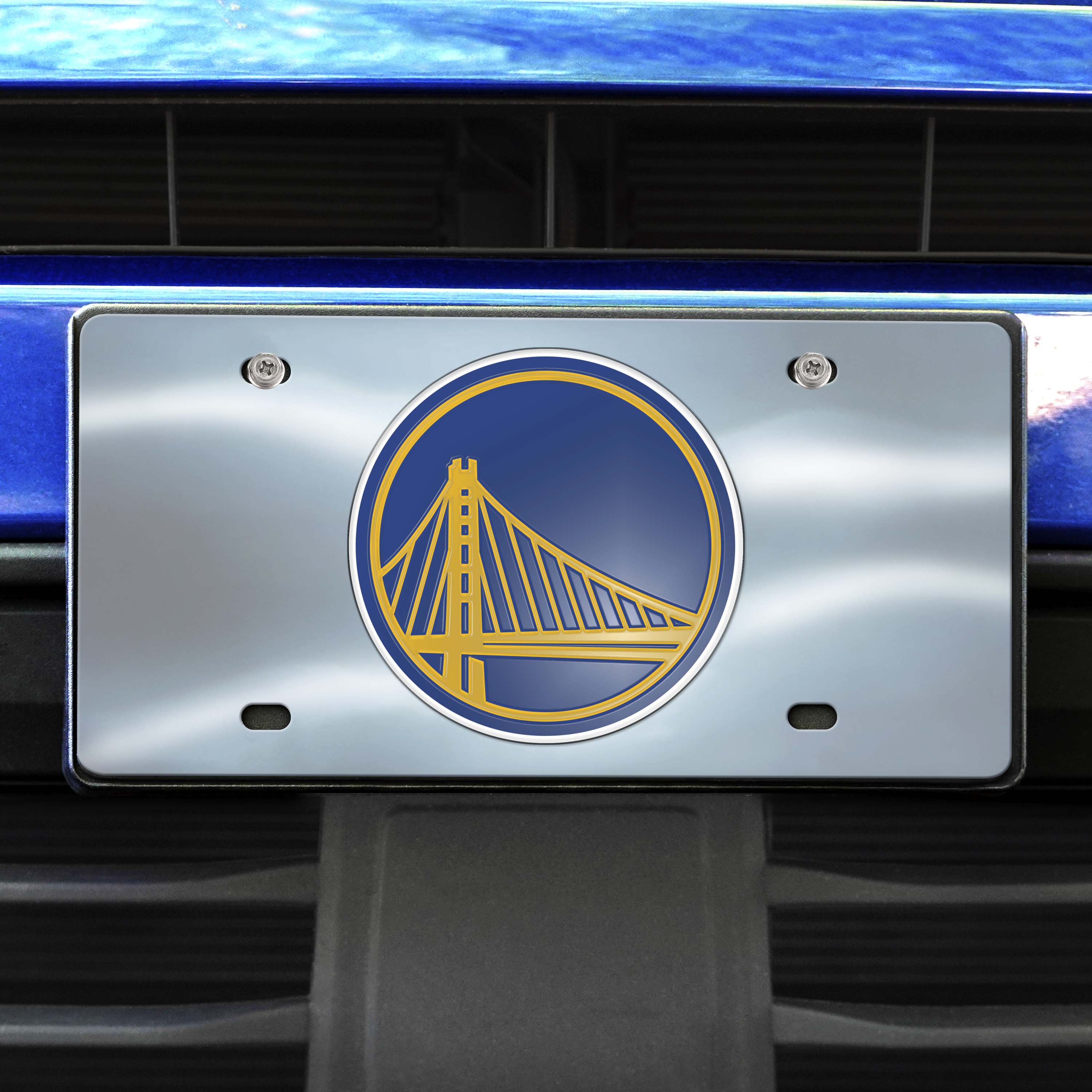 Golden State Warriors 3D Stainless Steel License Plate