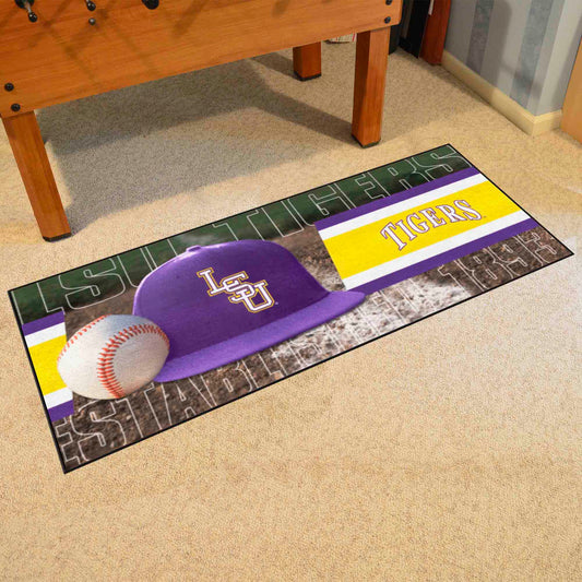 LSU Tigers Baseball Runner Rug - 30in. x 72in.